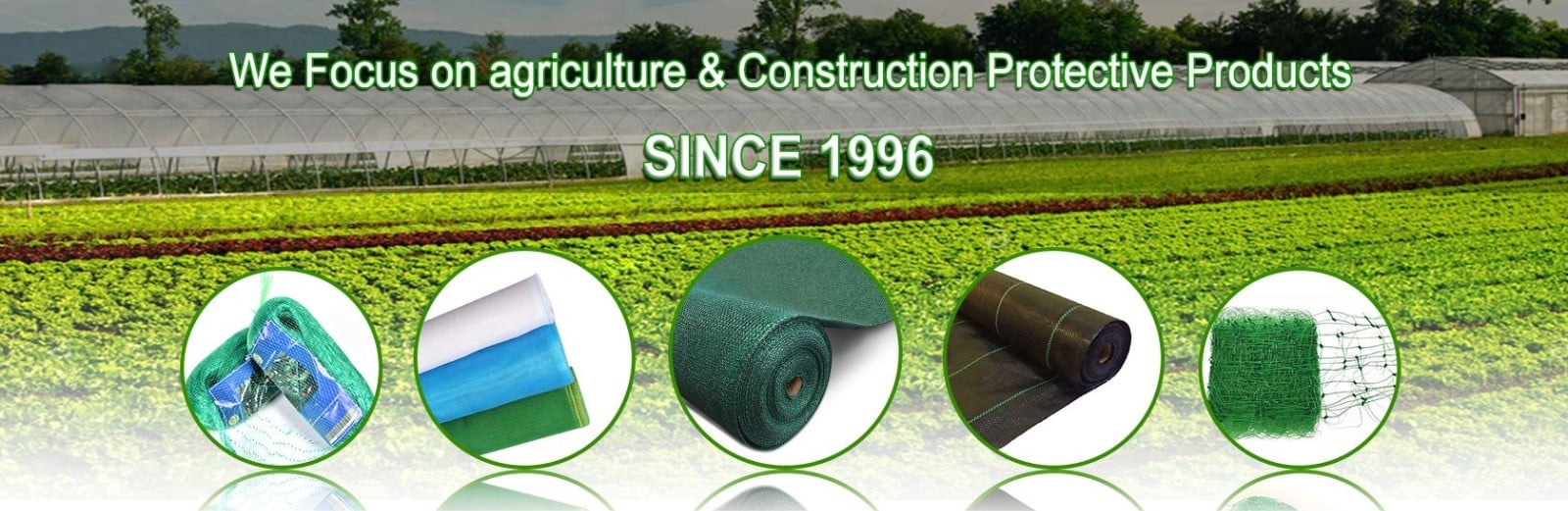 We main products are shade net, shade sail,balcony net,privacy fence screen,anti insect net,ground cover cloth ,tarpaulin,fiberglass window screen etc.